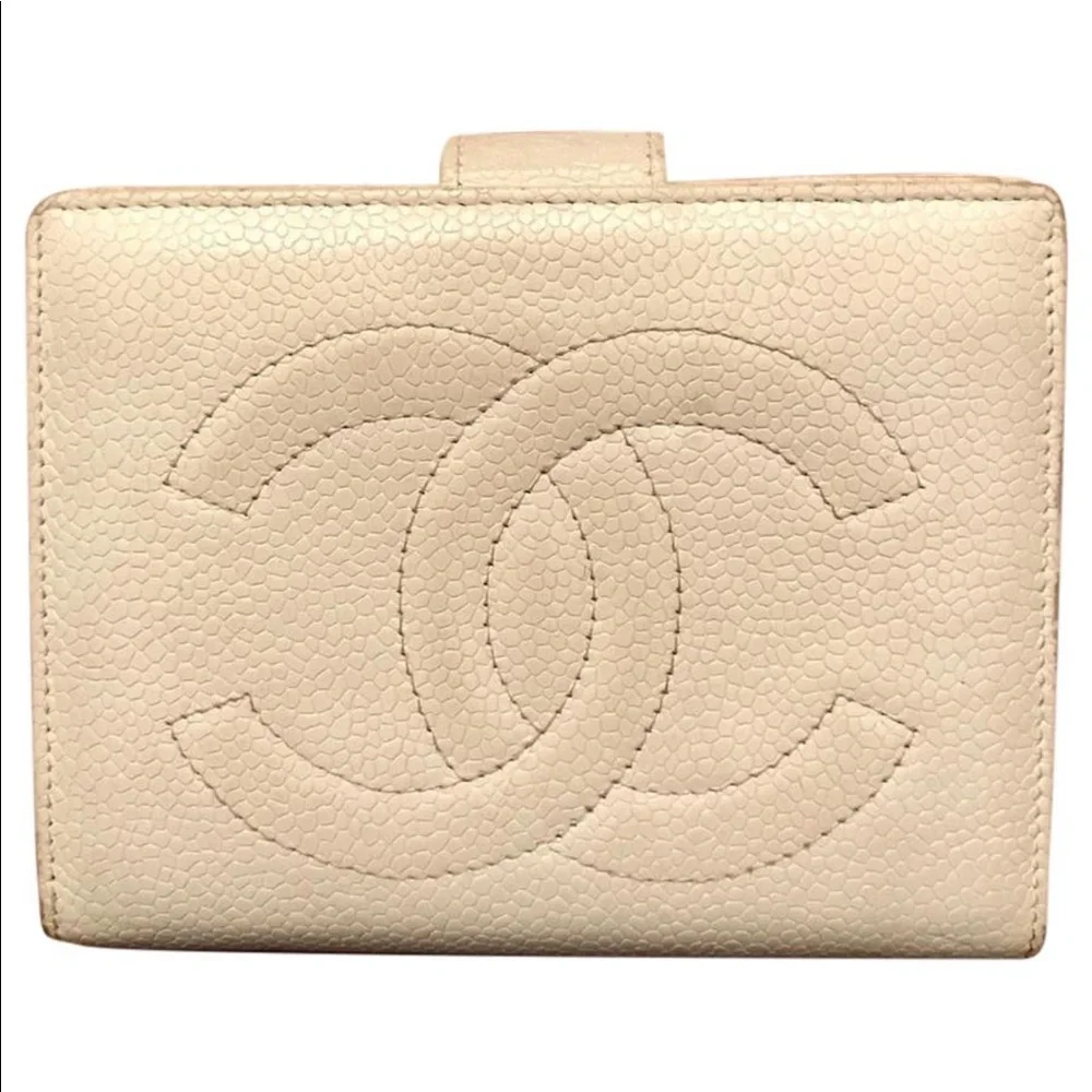 Chanel Timeless CC Bifold Kiss Lick Snap Wallet